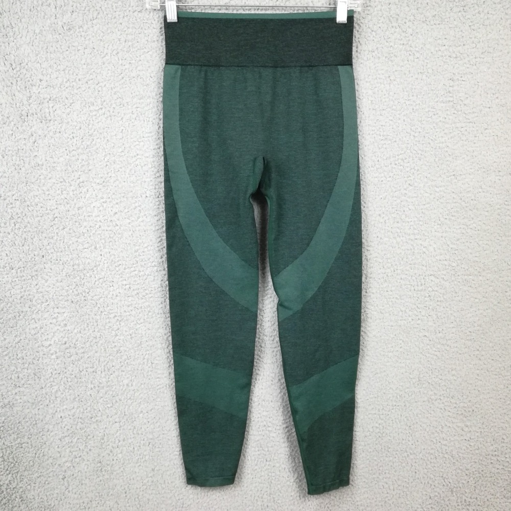 Pink Victoria's Secret Womens Pants Legging Seamless Dark Green Yoga Pull On M